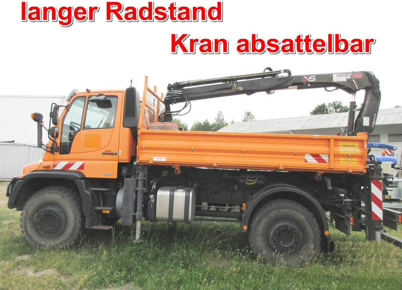 Unimog U500 4x4 U500 4x4 405/40, HIAB 077-1 HI DUO Funk - Фургон: фото 1 Unimog U500 4x4 U500 4x4 405/40, HIAB 077-1 HI DUO Funk - Фургон: фото 1