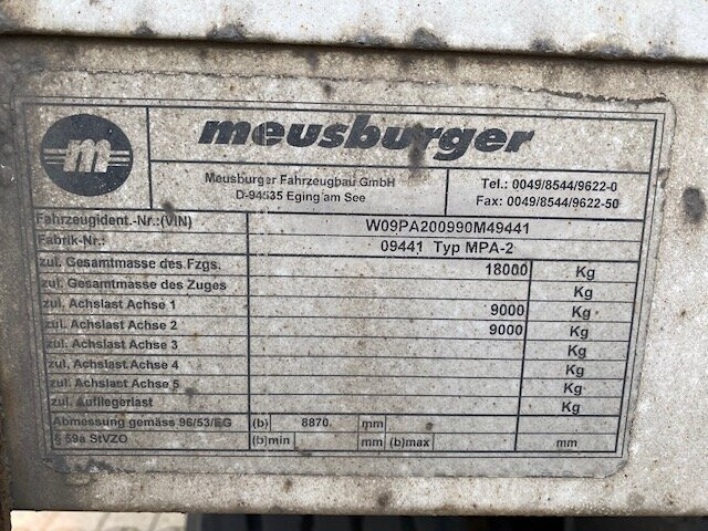 Meusburger MPA-2 MPA-2, Stapleraufnahme - Прицеп бортовой/ Платформа: фото 4 Meusburger MPA-2 MPA-2, Stapleraufnahme - Прицеп бортовой/ Платформа: фото 4