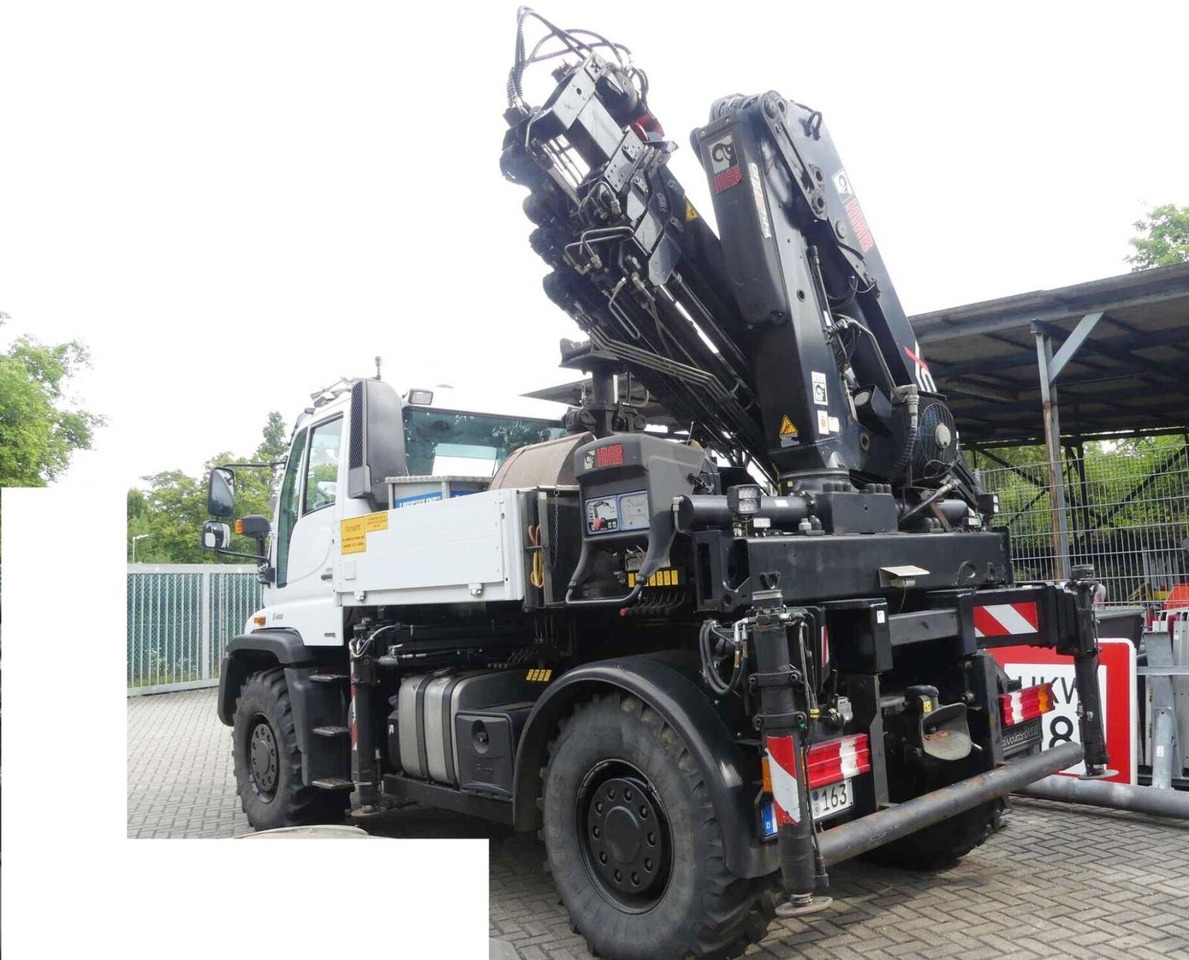 Unimog U400 4x4 U400 4x4, Frontzapfwelle, Heckkran Hiab XS 144-E4 HiDuo, Seilwinde, Funk - Мобильный кран: фото 2 Unimog U400 4x4 U400 4x4, Frontzapfwelle, Heckkran Hiab XS 144-E4 HiDuo, Seilwinde, Funk - Мобильный кран: фото 2