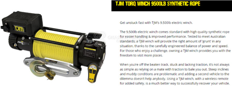 CABLE WINCH – ELECTRIC - Кузов и экстерьер для Легковых автомобилей: фото 1 CABLE WINCH – ELECTRIC - Кузов и экстерьер для Легковых автомобилей: фото 1
