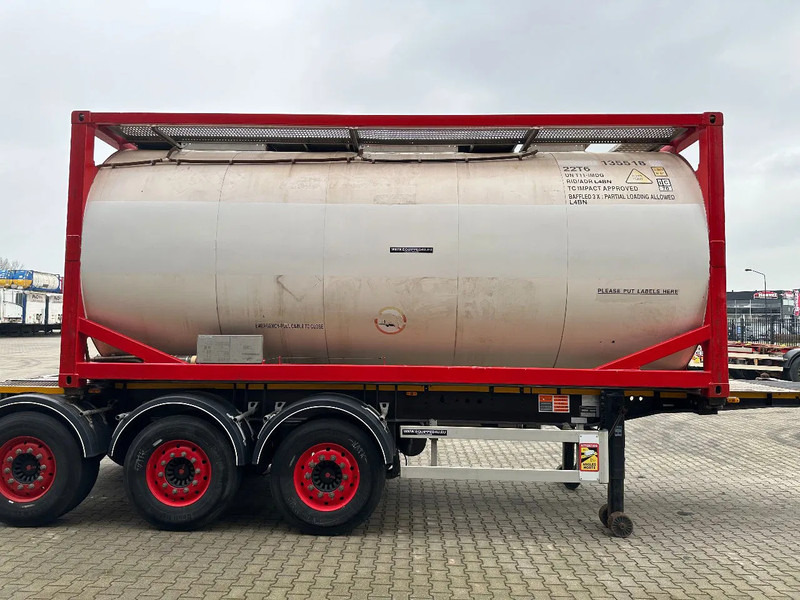 Burg 20FT ADR (EX/II, EX/III, FL, AT) Chassis + Tankcontainer 26.000L /3 baffels - Полуприцеп-цистерна: фото 3 Burg 20FT ADR (EX/II, EX/III, FL, AT) Chassis + Tankcontainer 26.000L /3 baffels - Полуприцеп-цистерна: фото 3