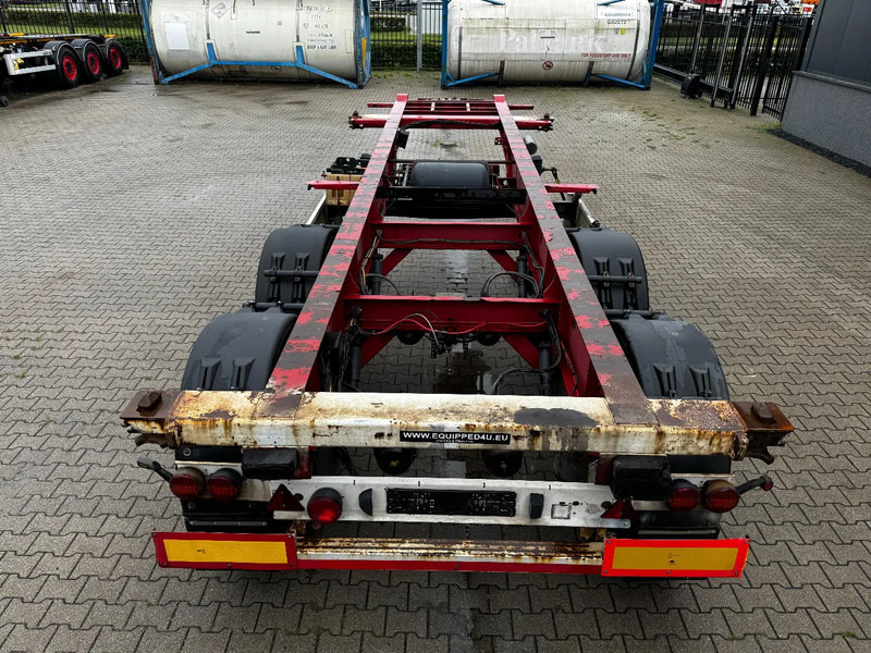 Полуприцеп-контейнеровоз/ Сменный кузов Krone 2-assig 20FT chassis, BPW + trommel, luchtvering, leeggewicht: 3.180kg: фото 6