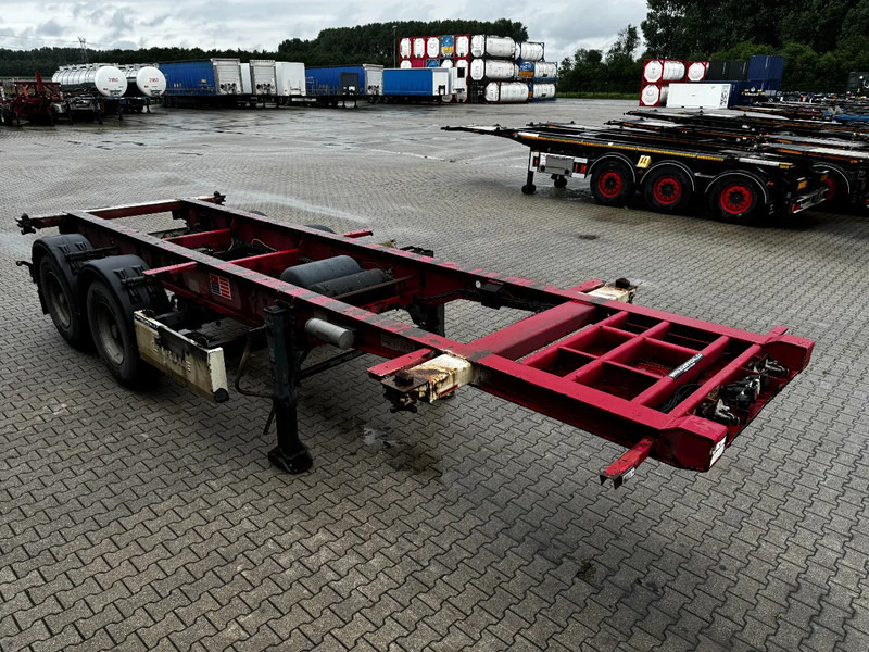 Полуприцеп-контейнеровоз/ Сменный кузов Krone 2-assig 20FT chassis, BPW + trommel, luchtvering, leeggewicht: 3.180kg: фото 7