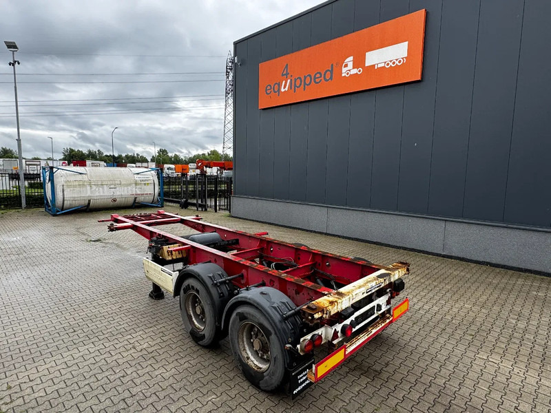 Полуприцеп-контейнеровоз/ Сменный кузов Krone 2-assig 20FT chassis, BPW + trommel, luchtvering, leeggewicht: 3.180kg: фото 8