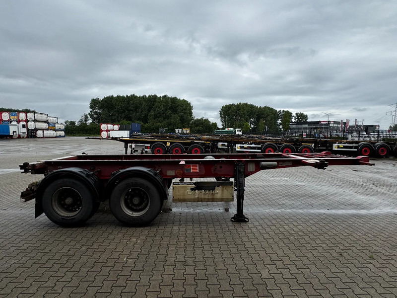 Полуприцеп-контейнеровоз/ Сменный кузов Krone 2-assig 20FT chassis, BPW + trommel, luchtvering, leeggewicht: 3.180kg: фото 9