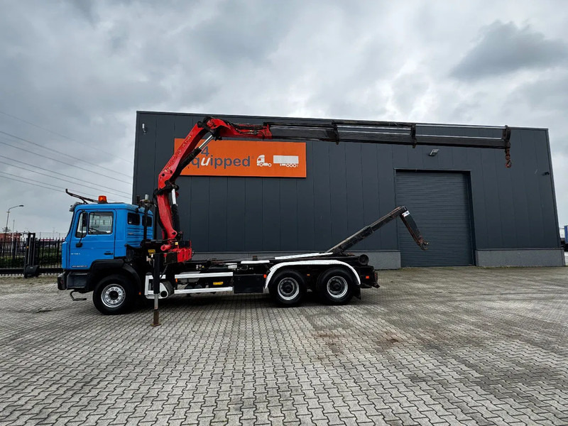 MAN FE 410A, 6x4, EURO 2, Palfinger PK17000 Crane + VDL HOOK, full spring, manual gearbox, MOT 9/2025 - Крюковой мультилифт, Автоманипулятор: фото 1 MAN FE 410A, 6x4, EURO 2, Palfinger PK17000 Crane + VDL HOOK, full spring, manual gearbox, MOT 9/2025 - Крюковой мультилифт, Автоманипулятор: фото 1