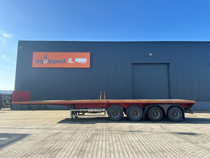 MOL 62 tons Ballast trailer, 4 axles, 2 steering axles, Belgium- trailer, very good tyres - Полуприцеп бортовой/ Платформа: фото 3 MOL 62 tons Ballast trailer, 4 axles, 2 steering axles, Belgium- trailer, very good tyres - Полуприцеп бортовой/ Платформа: фото 3