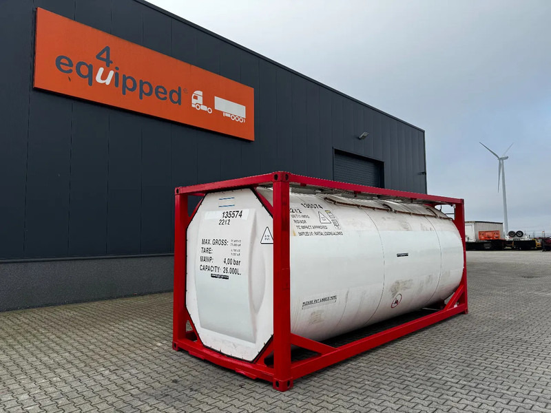 SINGAMAS 20FT ISO, 26.000L/1-COMP/3 BAFFELS/3 manholes, 5Y inspection: 11/2025 - Танк-контейнер: фото 1 SINGAMAS 20FT ISO, 26.000L/1-COMP/3 BAFFELS/3 manholes, 5Y inspection: 11/2025 - Танк-контейнер: фото 1