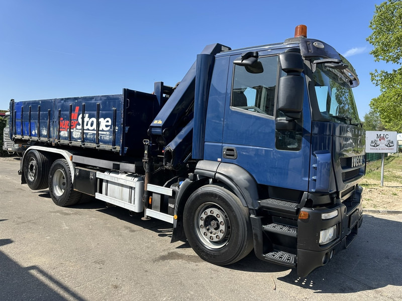Iveco STRALIS 420 6x2 + CRANE HMF 1720 K3 + ROTATOR - LIFT + STEERING AXLE - EURO 5 - *FULL AIR* - CONTAINER INCL. - BE TRUCK - Крюковой мультилифт, Автоманипулятор: фото 2 Iveco STRALIS 420 6x2 + CRANE HMF 1720 K3 + ROTATOR - LIFT + STEERING AXLE - EURO 5 - *FULL AIR* - CONTAINER INCL. - BE TRUCK - Крюковой мультилифт, Автоманипулятор: фото 2