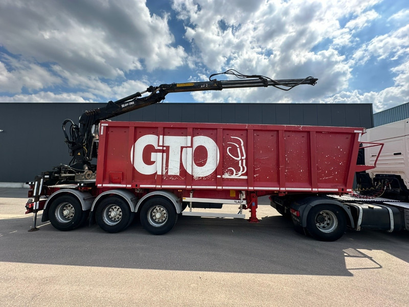 LAG 3-AXLES ALU BOX + CRANE JONSORED 1090 DT-CORTO + CABIN - 2x EXTENDABLE - 5/6 F - BELGIAN PAPERS - Полуприцеп бортовой/ Платформа: фото 3 LAG 3-AXLES ALU BOX + CRANE JONSORED 1090 DT-CORTO + CABIN - 2x EXTENDABLE - 5/6 F - BELGIAN PAPERS - Полуприцеп бортовой/ Платформа: фото 3