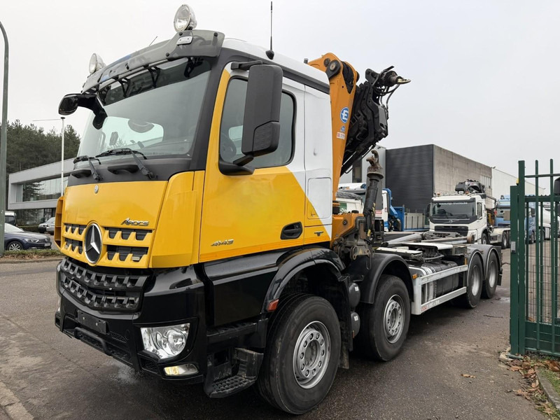 Mercedes-Benz AROCS 4143 8X4 WAF HOOKLIFT + CRANE EFFER 395 4S + ROTATOR + RADIO - 5/6 F - BE TRUCK - VERY NICE CONDITION - Крюковой мультилифт, Автоманипулятор: фото 3 Mercedes-Benz AROCS 4143 8X4 WAF HOOKLIFT + CRANE EFFER 395 4S + ROTATOR + RADIO - 5/6 F - BE TRUCK - VERY NICE CONDITION - Крюковой мультилифт, Автоманипулятор: фото 3