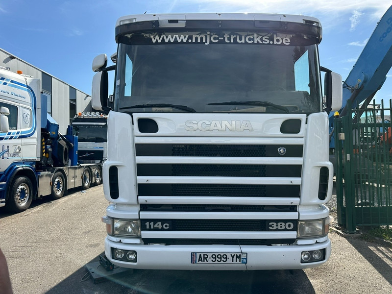Scania 114C-380 8x4 + CRANE HIAB 700 E-5 - PLATFORM 6m80 + TWISTLOCKS - MANUAL - RETARDER - STEEL SPRING / BIG AXLE HUB REDUCTION - AP ACHSEN - Автоманипулятор: фото 2 Scania 114C-380 8x4 + CRANE HIAB 700 E-5 - PLATFORM 6m80 + TWISTLOCKS - MANUAL - RETARDER - STEEL SPRING / BIG AXLE HUB REDUCTION - AP ACHSEN - Автоманипулятор: фото 2