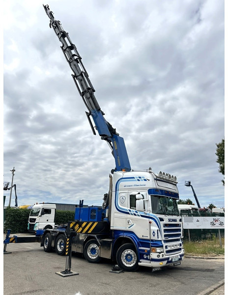 Scania R500 8x2 + CRANE 100Tm! PALFINGER PK100002 G 8x + 1 ME - RETARDER - ALCOA DURA BRIGHT - LIFT + STEERING - 5/6 HYDR F - TÜV 05/2026 - TOP CONDITION - Автоманипулятор: фото 5 Scania R500 8x2 + CRANE 100Tm! PALFINGER PK100002 G 8x + 1 ME - RETARDER - ALCOA DURA BRIGHT - LIFT + STEERING - 5/6 HYDR F - TÜV 05/2026 - TOP CONDITION - Автоманипулятор: фото 5