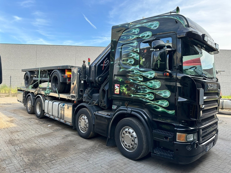 Scania R620 8x2 + CRANE HIAB 800EP-5 HiPro - RETARDER - LIFT/STEERING AXLE - HIGHLINE SLEEPER - LEATHER - ALCOA - Автоманипулятор: фото 1 Scania R620 8x2 + CRANE HIAB 800EP-5 HiPro - RETARDER - LIFT/STEERING AXLE - HIGHLINE SLEEPER - LEATHER - ALCOA - Автоманипулятор: фото 1