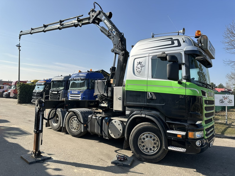 Scania R500 V8 6x2 TRACTOR + CRANE MKG HLK 231 HP (23tm) - 4x HYDR - RADIO - RETARDER - MANUAL - LIFT + STEERING AXLE - Тягач: фото 2 Scania R500 V8 6x2 TRACTOR + CRANE MKG HLK 231 HP (23tm) - 4x HYDR - RADIO - RETARDER - MANUAL - LIFT + STEERING AXLE - Тягач: фото 2