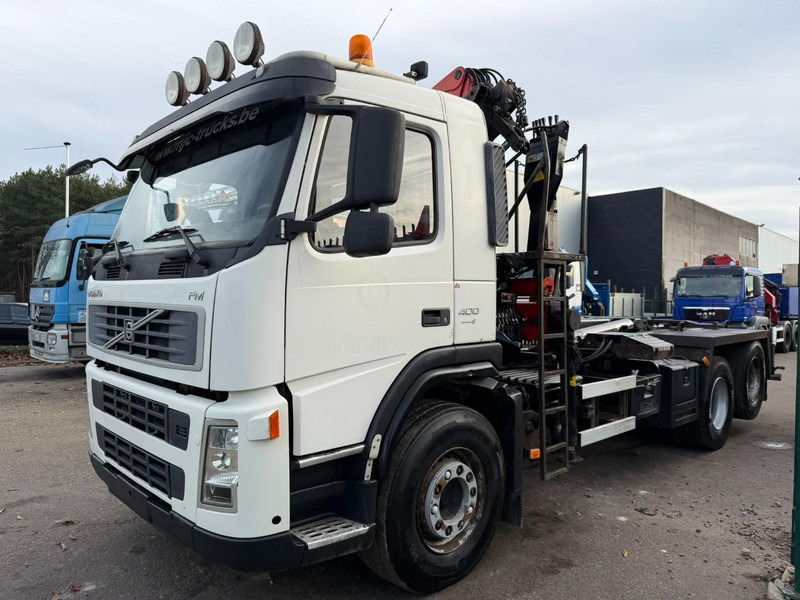 Volvo FM 400 6x2 HOOKLIFT + CRANE PALFINGER PK 15500 B (2x) - 5/6 F - MANUAL - EURO 4 - BE TRUCK - Крюковой мультилифт, Автоманипулятор: фото 4 Volvo FM 400 6x2 HOOKLIFT + CRANE PALFINGER PK 15500 B (2x) - 5/6 F - MANUAL - EURO 4 - BE TRUCK - Крюковой мультилифт, Автоманипулятор: фото 4