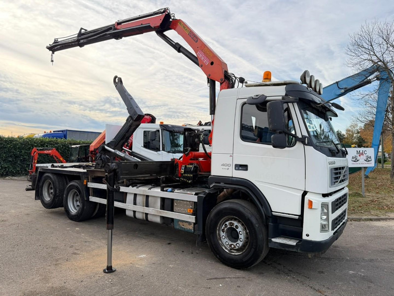Volvo FM 400 6x2 HOOKLIFT + CRANE PALFINGER PK 15500 B (2x) - 5/6 F - MANUAL - EURO 4 - BE TRUCK - Крюковой мультилифт, Автоманипулятор: фото 1 Volvo FM 400 6x2 HOOKLIFT + CRANE PALFINGER PK 15500 B (2x) - 5/6 F - MANUAL - EURO 4 - BE TRUCK - Крюковой мультилифт, Автоманипулятор: фото 1