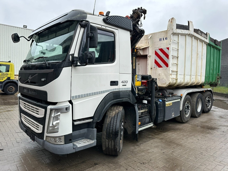 Volvo FM 420 8x2 HOOKLIFT + CRANE PALFINGER PK19.001 SLD B - *294.000km* - EURO 6 - LIFT + STEERING AXLE - I SHIFT - Крюковой мультилифт, Автоманипулятор: фото 2 Volvo FM 420 8x2 HOOKLIFT + CRANE PALFINGER PK19.001 SLD B - *294.000km* - EURO 6 - LIFT + STEERING AXLE - I SHIFT - Крюковой мультилифт, Автоманипулятор: фото 2
