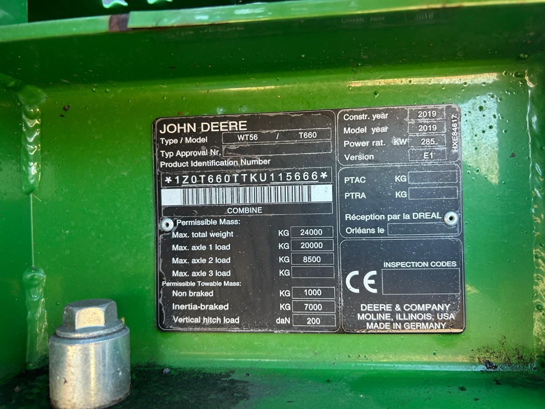 John Deere T660 - Зерноуборочный комбайн: фото 5 John Deere T660 - Зерноуборочный комбайн: фото 5