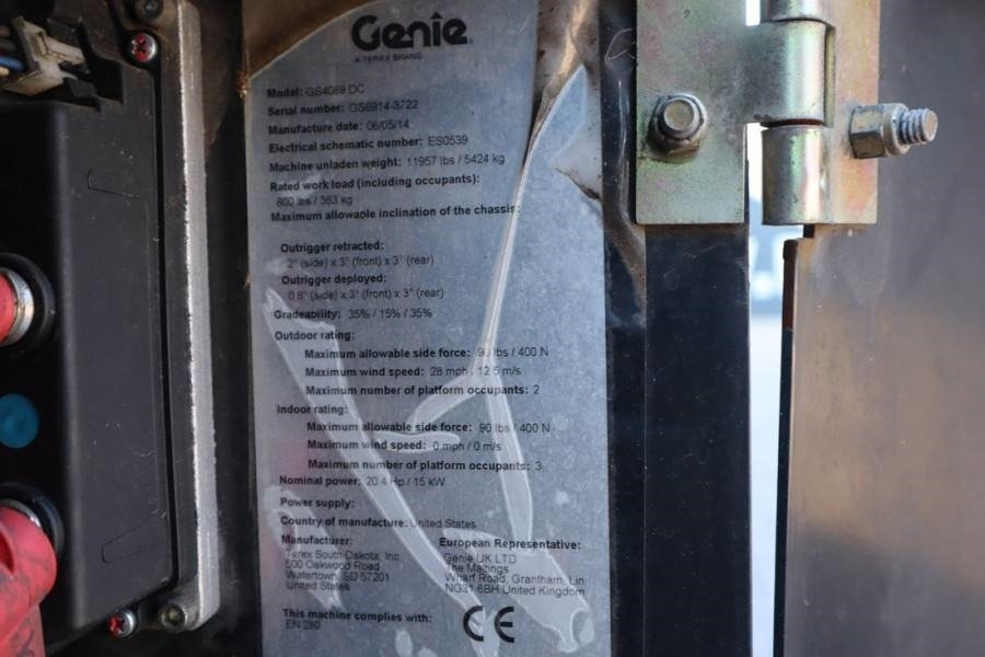 Ножничный подъемник Genie GS4069DC Electric, 14m Working Height, 363kg Capac: фото 8