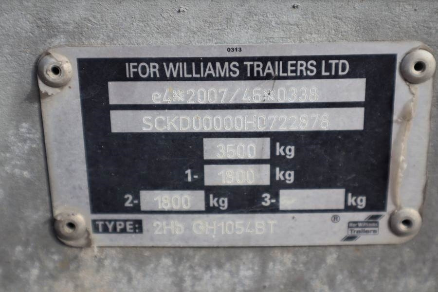 Ifor Williams WILLIAM 2HB 2 Axel Trailer, 2.856 kg Capacity, Inc - Прицеп для легкового автомобиля: фото 5 Ifor Williams WILLIAM 2HB 2 Axel Trailer, 2.856 kg Capacity, Inc - Прицеп для легкового автомобиля: фото 5