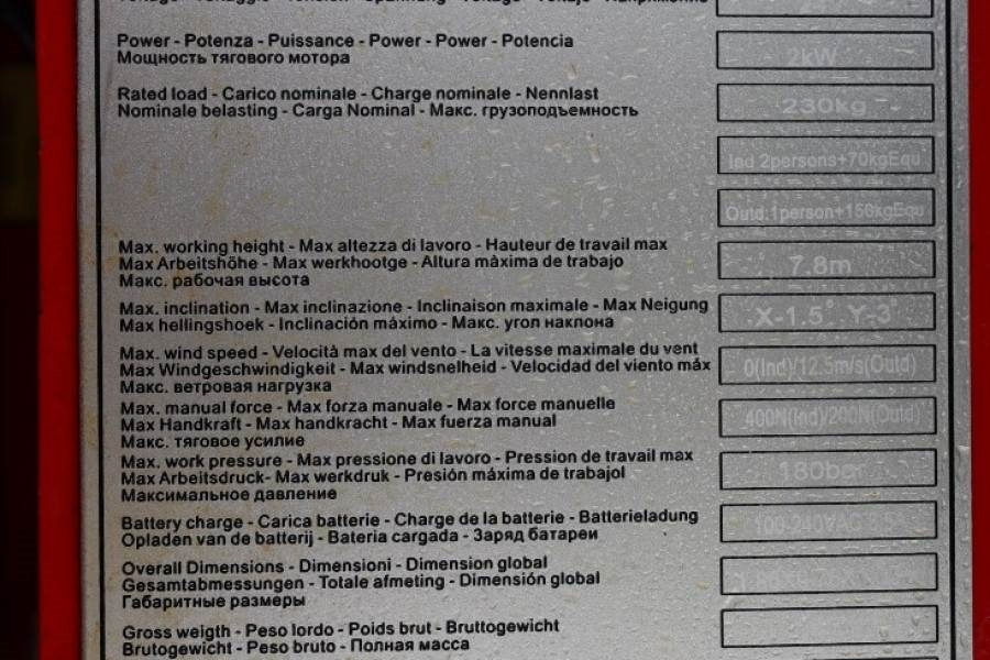 Magni ES0807EP New And Available Directly From Stock, El - Ножничный подъемник: фото 4 Magni ES0807EP New And Available Directly From Stock, El - Ножничный подъемник: фото 4