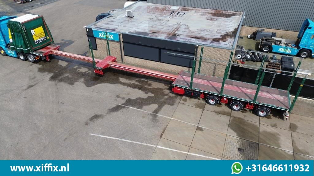 Meusburger 3-ass. Vlakke dubbel 2x uitschuifbare oplegger met huifopbouw / 3x ge - Полуприцеп бортовой/ Платформа: фото 3 Meusburger 3-ass. Vlakke dubbel 2x uitschuifbare oplegger met huifopbouw / 3x ge - Полуприцеп бортовой/ Платформа: фото 3