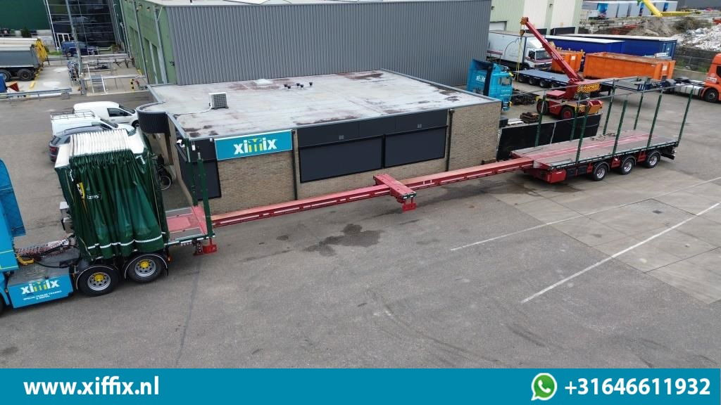 Meusburger 3-ass. Vlakke dubbel 2x uitschuifbare oplegger met huifopbouw / 3x ge - Полуприцеп бортовой/ Платформа: фото 2 Meusburger 3-ass. Vlakke dubbel 2x uitschuifbare oplegger met huifopbouw / 3x ge - Полуприцеп бортовой/ Платформа: фото 2