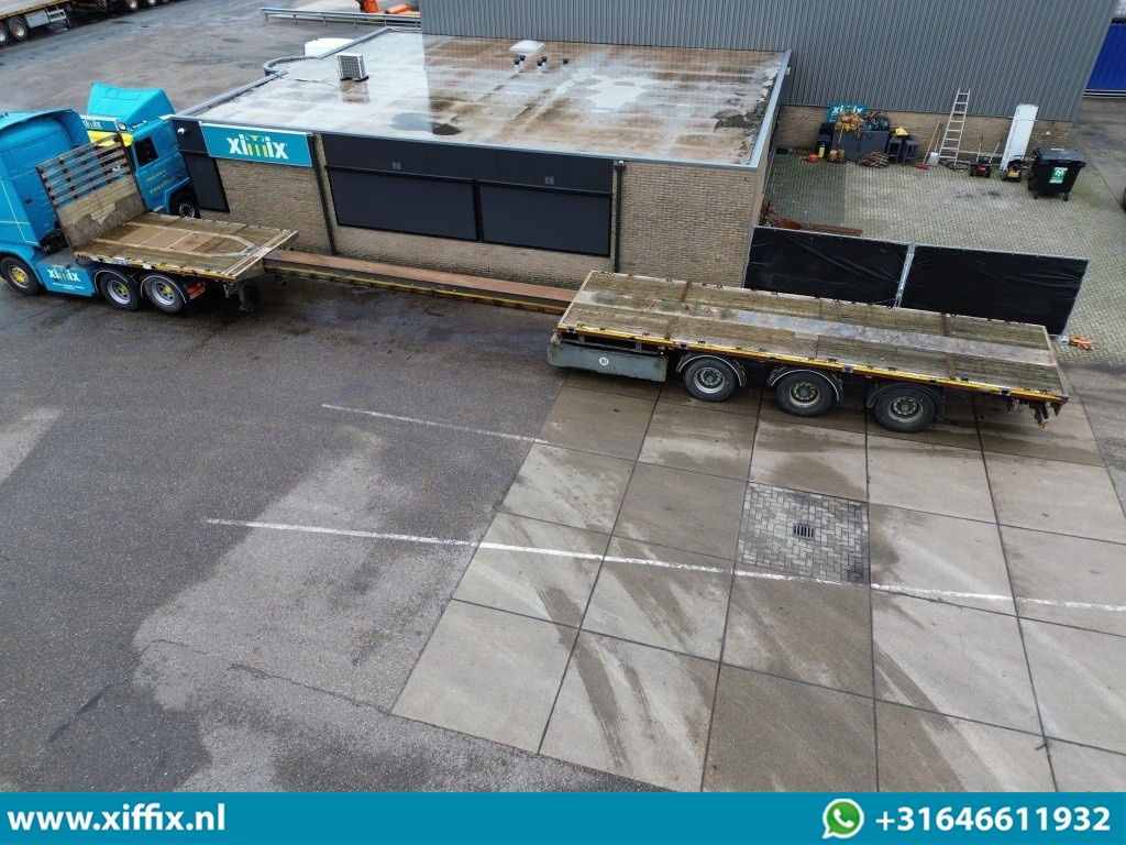 Meusburger 3-ass. Vlakke uitschuifbare oplegger / 3x gestuurd - Полуприцеп бортовой/ Платформа: фото 2 Meusburger 3-ass. Vlakke uitschuifbare oplegger / 3x gestuurd - Полуприцеп бортовой/ Платформа: фото 2