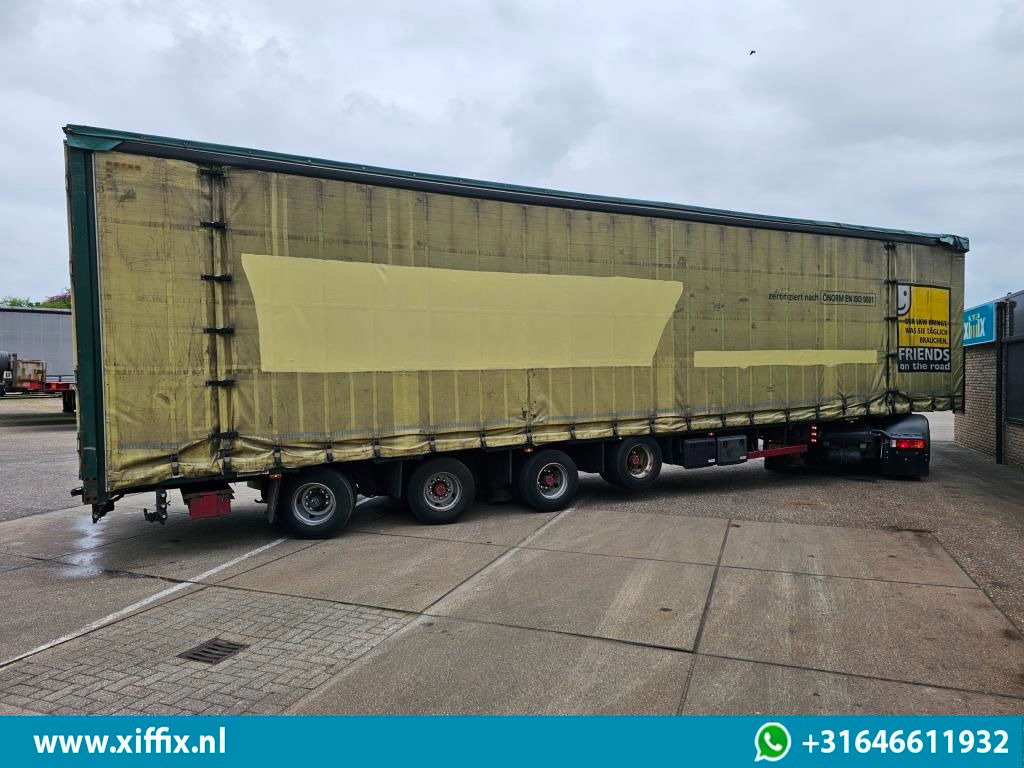 Полуприцеп бортовой/ Платформа Meusburger 4-ass. Vlakke Mega oplegger met elektrische huifopbouw / 2x naloop ge: фото 7