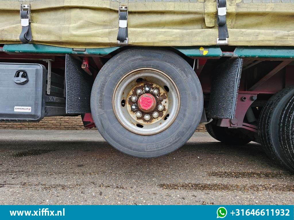 Полуприцеп бортовой/ Платформа Meusburger 4-ass. Vlakke Mega oplegger met elektrische huifopbouw / 2x naloop ge: фото 8