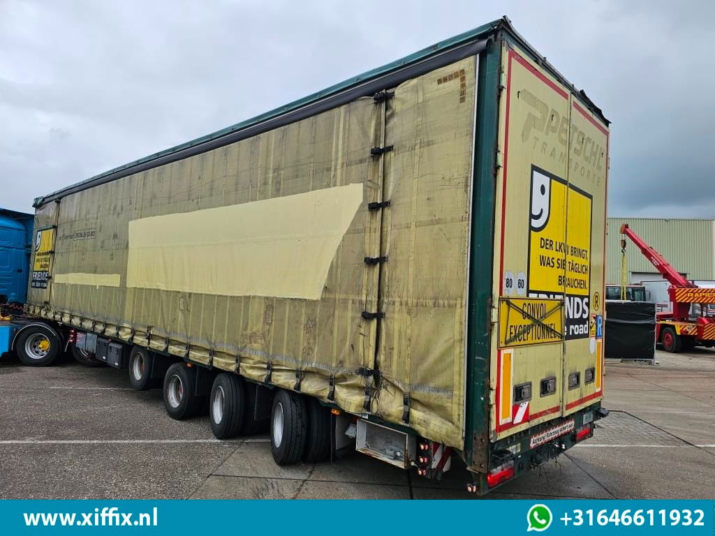 Полуприцеп бортовой/ Платформа Meusburger 4-ass. Vlakke Mega oplegger met elektrische huifopbouw / 2x naloop ge: фото 10