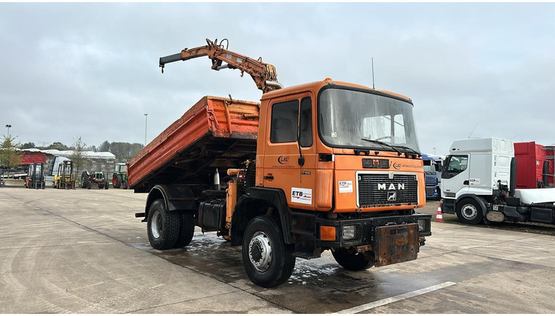 MAN 17.192 (4X4 / BIG AXLE / STEEL SUSPENSION / 8 TON CRANE) - Самосвал, Автоманипулятор: фото 3 MAN 17.192 (4X4 / BIG AXLE / STEEL SUSPENSION / 8 TON CRANE) - Самосвал, Автоманипулятор: фото 3