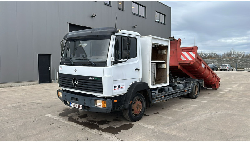 Mercedes-Benz SK 814 (BELGIAN TRUCK / HOOK / PERFECT CONDITION !!! / WITH CONTAINER / 363000 KM !!!! ) - Крюковой мультилифт: фото 1 Mercedes-Benz SK 814 (BELGIAN TRUCK / HOOK / PERFECT CONDITION !!! / WITH CONTAINER / 363000 KM !!!! ) - Крюковой мультилифт: фото 1