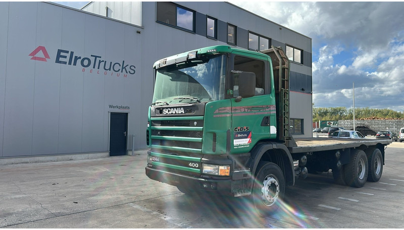 Scania 124 - 400 (POMPE MANUELLE / MANUAL PUMP / BIG HUB / GRAND PONT / LAMES / STEEL) - Грузовик бортовой/ Платформа: фото 1 Scania 124 - 400 (POMPE MANUELLE / MANUAL PUMP / BIG HUB / GRAND PONT / LAMES / STEEL) - Грузовик бортовой/ Платформа: фото 1