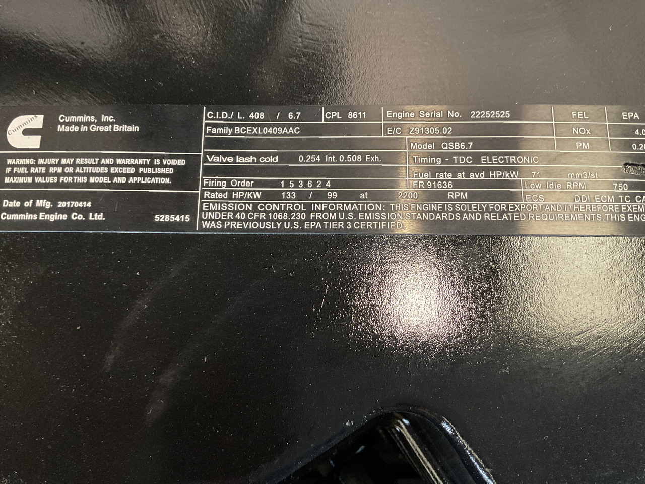 Cummins QSB6.7 (1) - Двигатель: фото 3 Cummins QSB6.7 (1) - Двигатель: фото 3