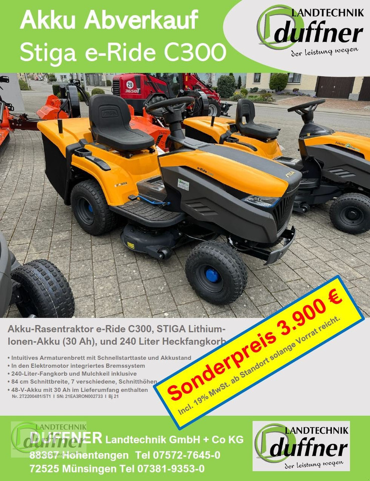 Stiga Stiga e-Ride C300 - Газонокосилка: фото 1 Stiga Stiga e-Ride C300 - Газонокосилка: фото 1