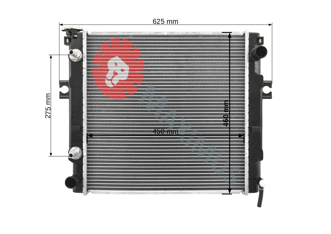 CATERPILLAR DP20N DP25N GP15N GP18N GP20C GP20N GP25N GP30N GP35N P3000 P3500 P4000 P5000 P5500 P6000 P6500 P7000 PC4000 - Радиатор для Вилочных погрузчиков: фото 2 CATERPILLAR DP20N DP25N GP15N GP18N GP20C GP20N GP25N GP30N GP35N P3000 P3500 P4000 P5000 P5500 P6000 P6500 P7000 PC4000 - Радиатор для Вилочных погрузчиков: фото 2