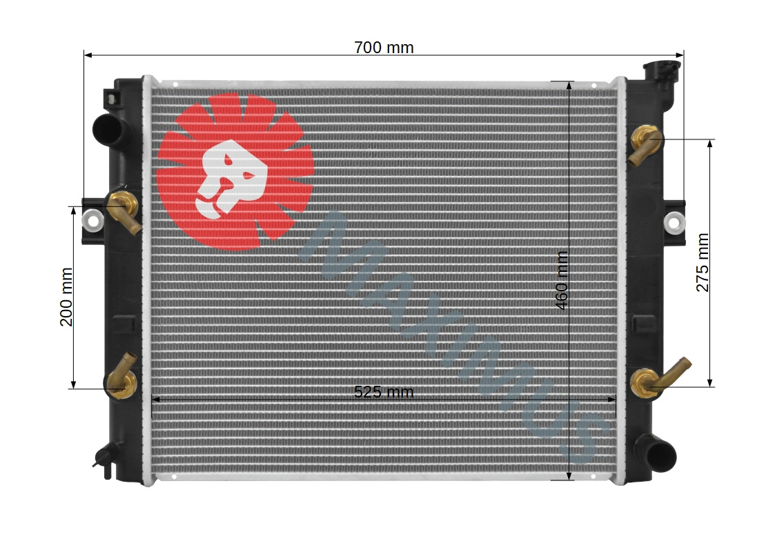 TOYOTA 7FGCU35 7FGCU45 - Радиатор для Вилочных погрузчиков: фото 2 TOYOTA 7FGCU35 7FGCU45 - Радиатор для Вилочных погрузчиков: фото 2