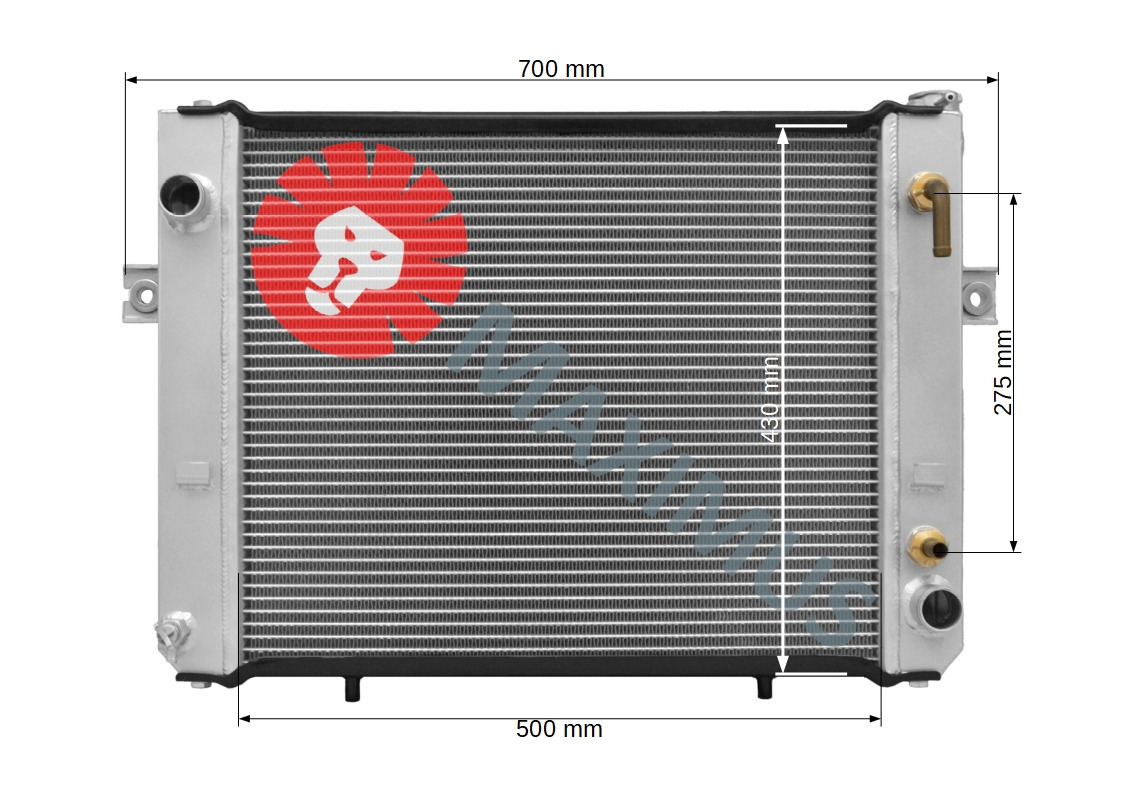 TOYOTA G837 , 7FDU30 , 7FDU32 , 7FDGU30 , 7FGU32 , 7FDU20 , 7FDU25 , 7FDGU20 , 7FGU25 - Радиатор для Вилочных погрузчиков: фото 3 TOYOTA G837 , 7FDU30 , 7FDU32 , 7FDGU30 , 7FGU32 , 7FDU20 , 7FDU25 , 7FDGU20 , 7FGU25 - Радиатор для Вилочных погрузчиков: фото 3
