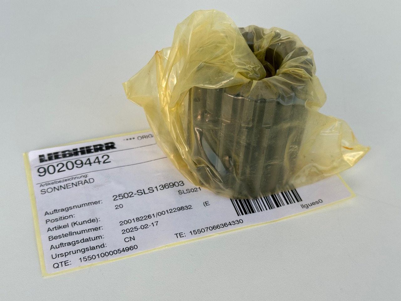 Liebherr Sonnenrad ID-Nr.9443047 - ID-Nr.944304703 - ID-Nr.90209442. A914 B,A914 C,A924,A932,A934,LH30,LH35,P924 C,E932,P914,P924 COMP,R906,R914,R916,R924,R926,R930 T,R932,R934,R944. #90209442.02.10# - Поворотный редуктор для Строительной техники: фото 5 Liebherr Sonnenrad ID-Nr.9443047 - ID-Nr.944304703 - ID-Nr.90209442. A914 B,A914 C,A924,A932,A934,LH30,LH35,P924 C,E932,P914,P924 COMP,R906,R914,R916,R924,R926,R930 T,R932,R934,R944. #90209442.02.10# - Поворотный редуктор для Строительной техники: фото 5