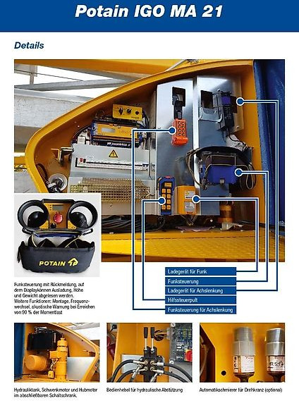 Potain IGO MA 21 - Быстромонтируемый башенный кран: фото 5 Potain IGO MA 21 - Быстромонтируемый башенный кран: фото 5
