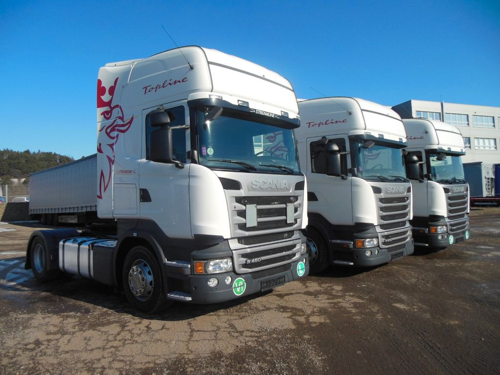 Scania R 450, RETARDER, STANDKLIMA, 3 STÜCKS AM LAGER!! - Тягач: фото 1 Scania R 450, RETARDER, STANDKLIMA, 3 STÜCKS AM LAGER!! - Тягач: фото 1