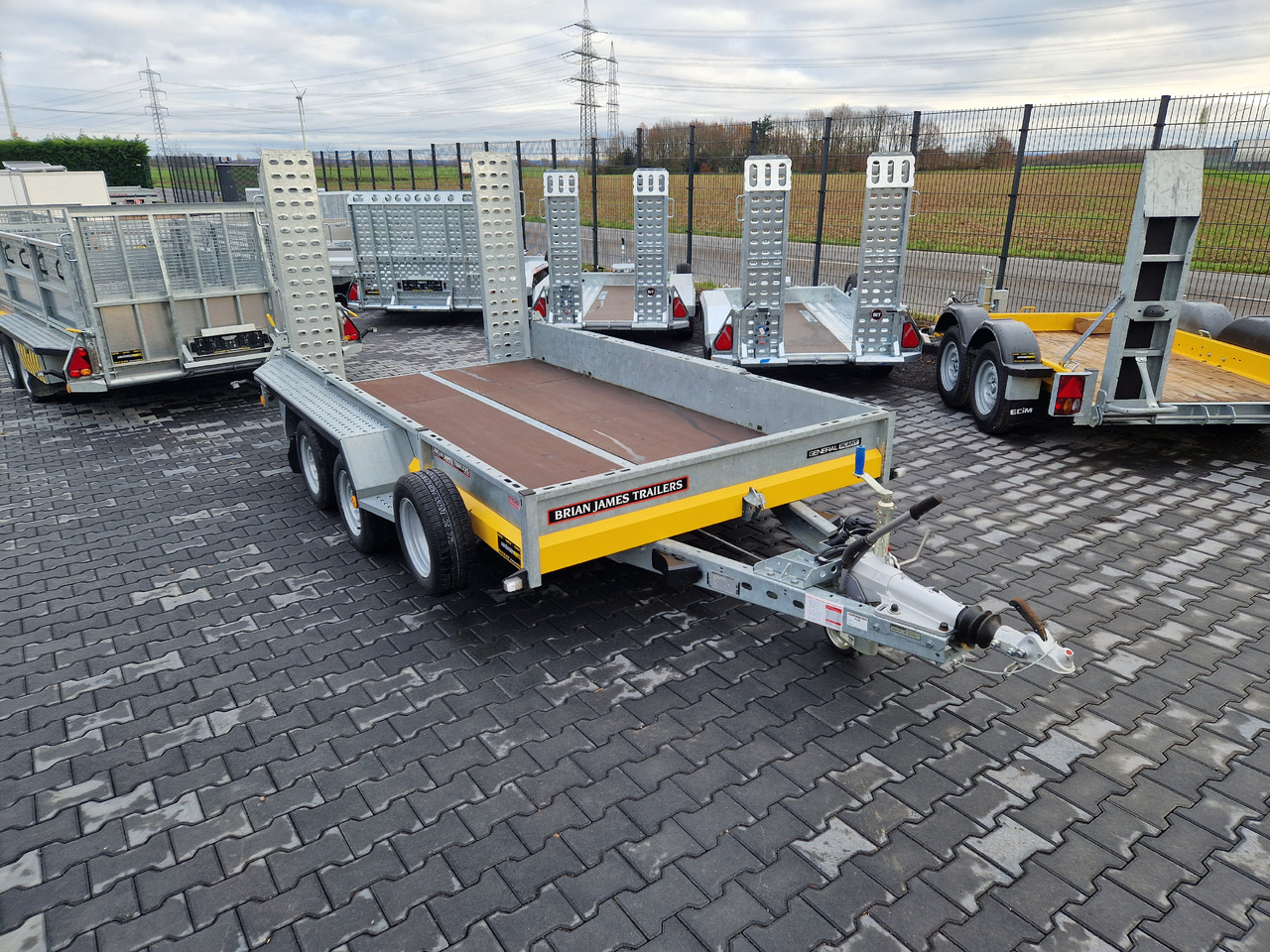 Прицеп для спецтехники Brian James General Plant 360x185x25cm Auffahrrampen Reserverad (L) 3500kg: фото 8