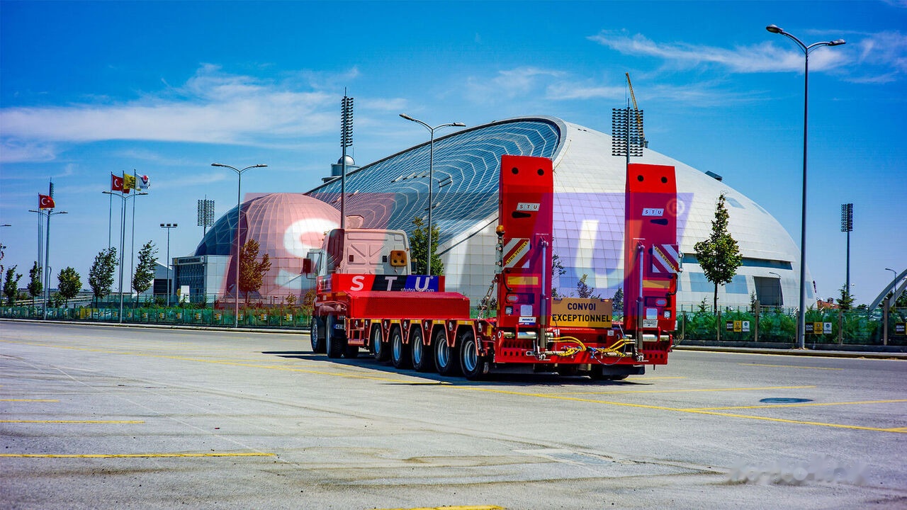 Новый Низкорамный полуприцеп STU 3 Axles Lowbed Trailer: фото 18