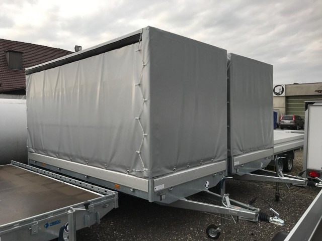 Hapert Azure H-2 Hochlader mit Hochplane 200 cm Lichte Höhe, mit Schiebeplane, 4050 x 1800 x 300 mm, ZG 2,7 to. - Прицеп для легкового автомобиля: фото 1 Hapert Azure H-2 Hochlader mit Hochplane 200 cm Lichte Höhe, mit Schiebeplane, 4050 x 1800 x 300 mm, ZG 2,7 to. - Прицеп для легкового автомобиля: фото 1