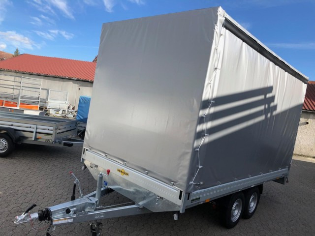 Humbaur HT 354121 Hochlader mit Hochplane 220 cm, 100 km/h 3,5 to. 4100 x 2100 x 350 mm - Прицеп для легкового автомобиля: фото 2 Humbaur HT 354121 Hochlader mit Hochplane 220 cm, 100 km/h 3,5 to. 4100 x 2100 x 350 mm - Прицеп для легкового автомобиля: фото 2