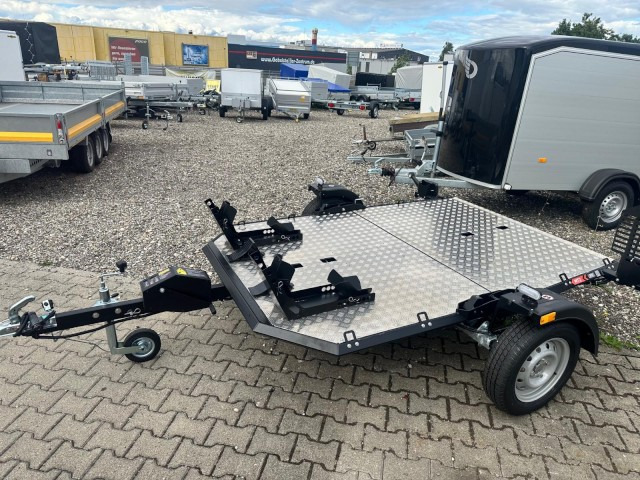 Lorries Motorradanhänger MT-2, 0,75 to. 240 x 174 cm, Alufelgen - Прицеп для мотоцикла: фото 2 Lorries Motorradanhänger MT-2, 0,75 to. 240 x 174 cm, Alufelgen - Прицеп для мотоцикла: фото 2