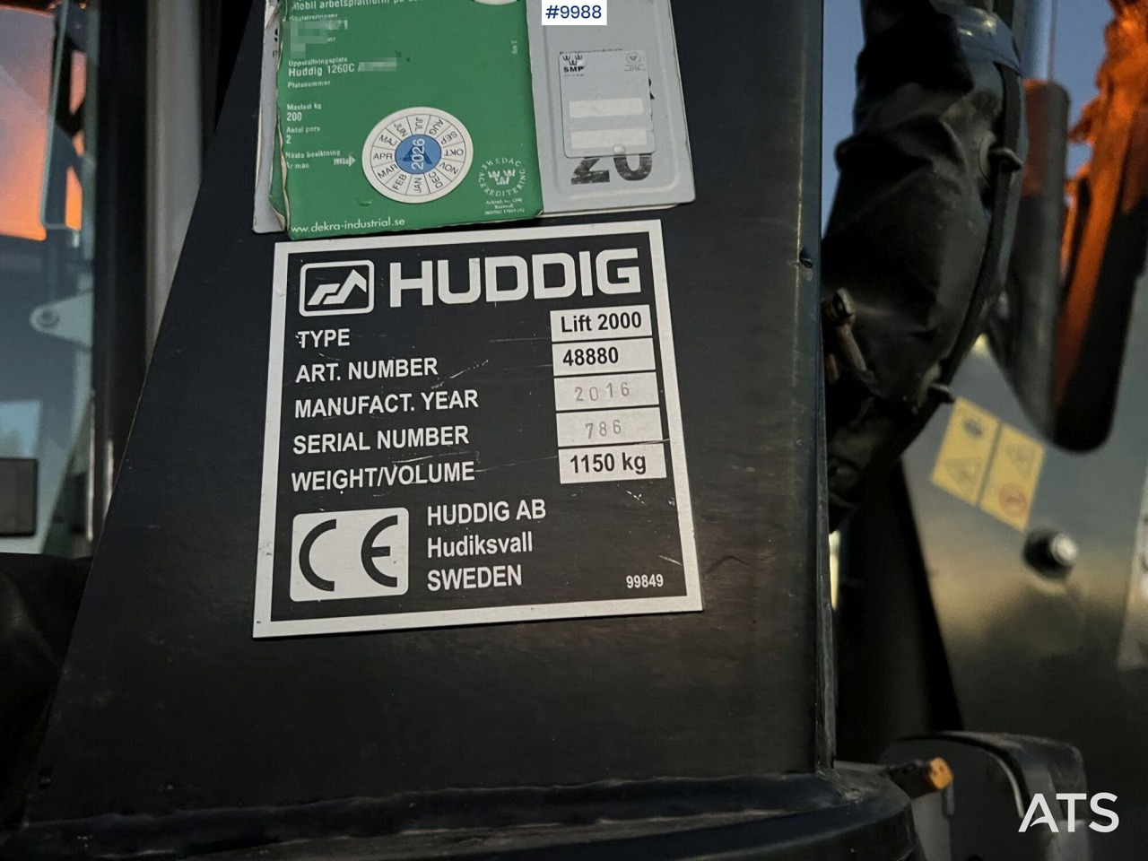 HUDDIG 1260C Grävlastare – Linjeutrustad в лизинг HUDDIG 1260C Grävlastare – Linjeutrustad: фото 11