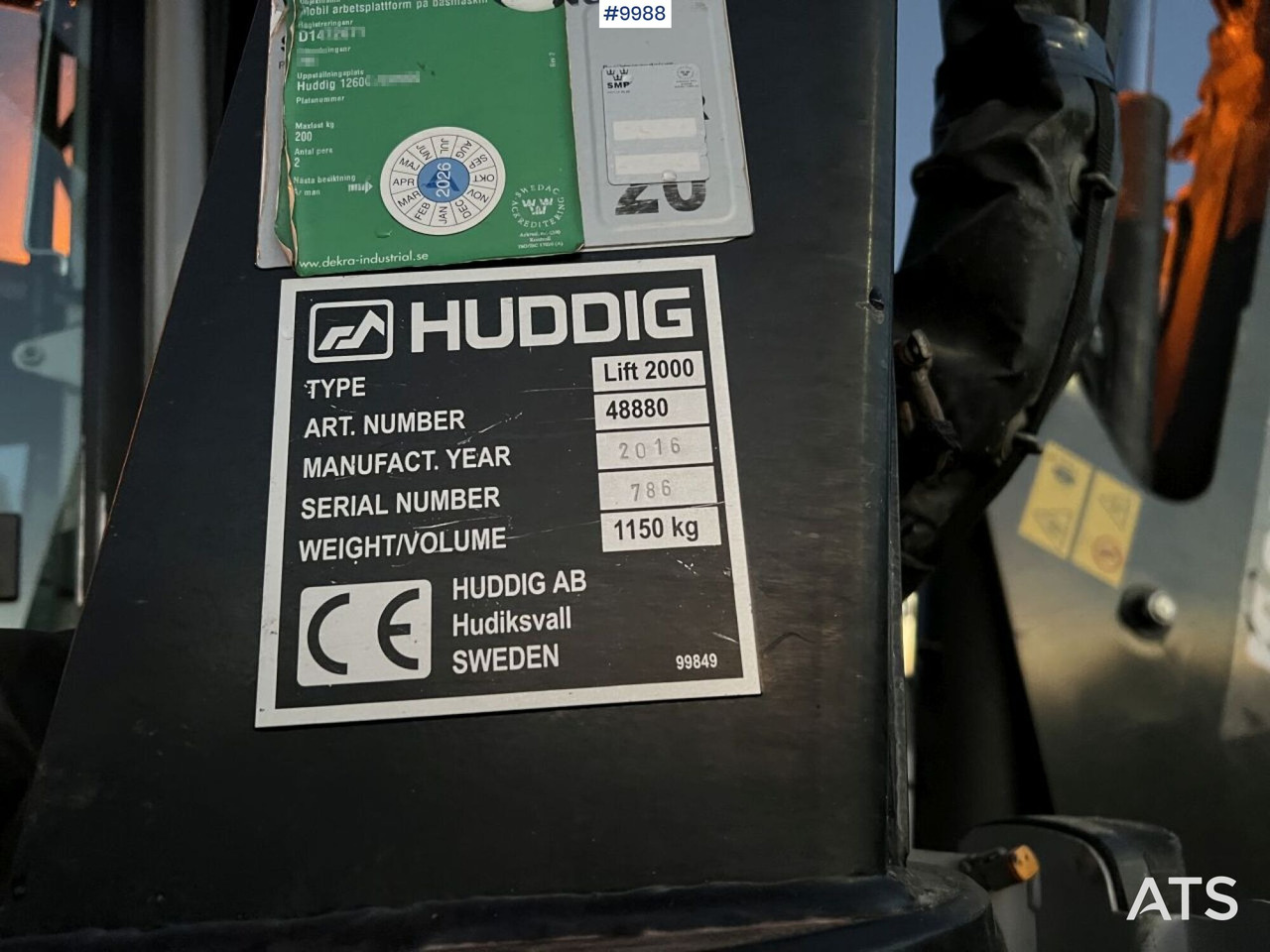 HUDDIG 1260C Grävlastare – Linjeutrustad в лизинг HUDDIG 1260C Grävlastare – Linjeutrustad: фото 10